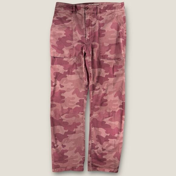 Sundance Pants - Sundance Pants 2 Pink Camo Cargo Utility Stretch High Rise Straight Ankle